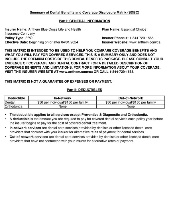 Dental SDBC - Page 1