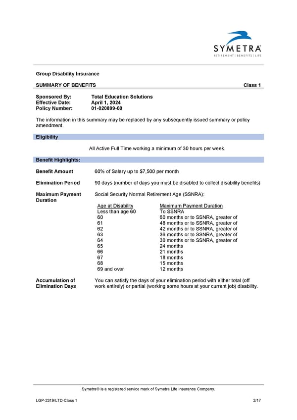 Total Education VLTD - Page 1