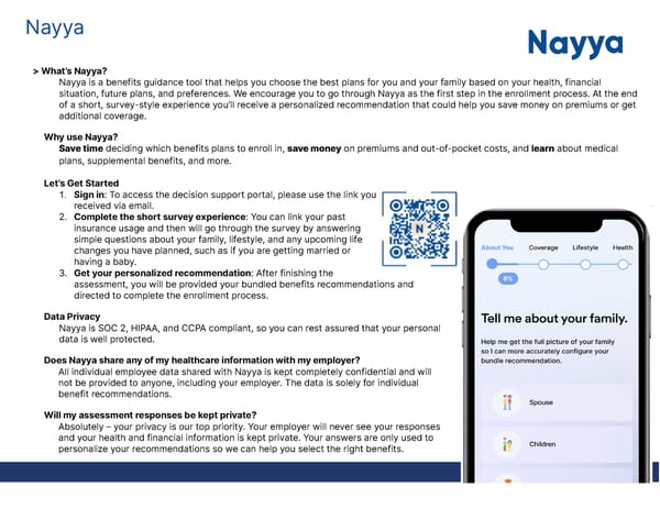 Nayya Benefits Guide Page for TES - Page 1