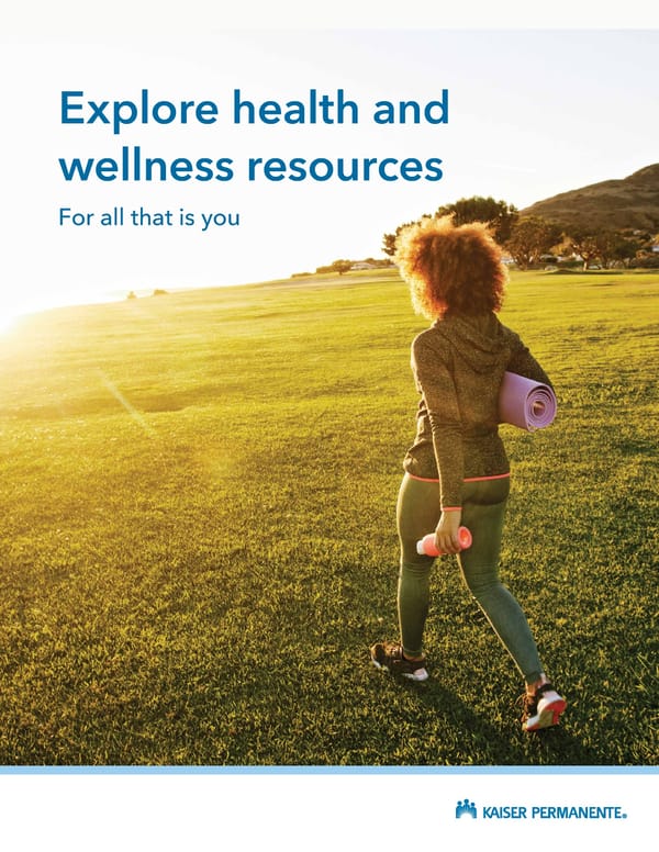 Explore health and wellness resources - Page 1