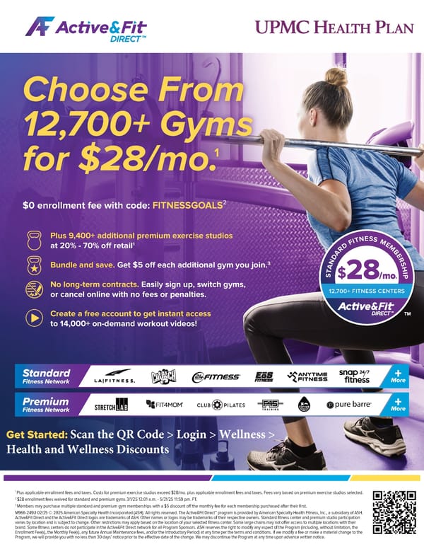 Active & Fit Direct Gym Membership Offer - Page 1
