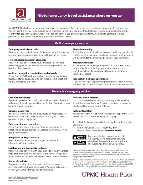 Global Emergency Travel Assistance Guide - Page 1