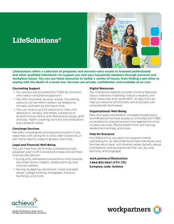 LifeSolutions Program Overview - Page 1