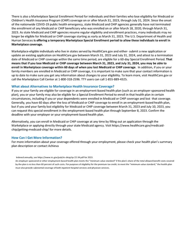 New Health Insurance Marketplace Coverage Options and Your Health Coverage - Page 2