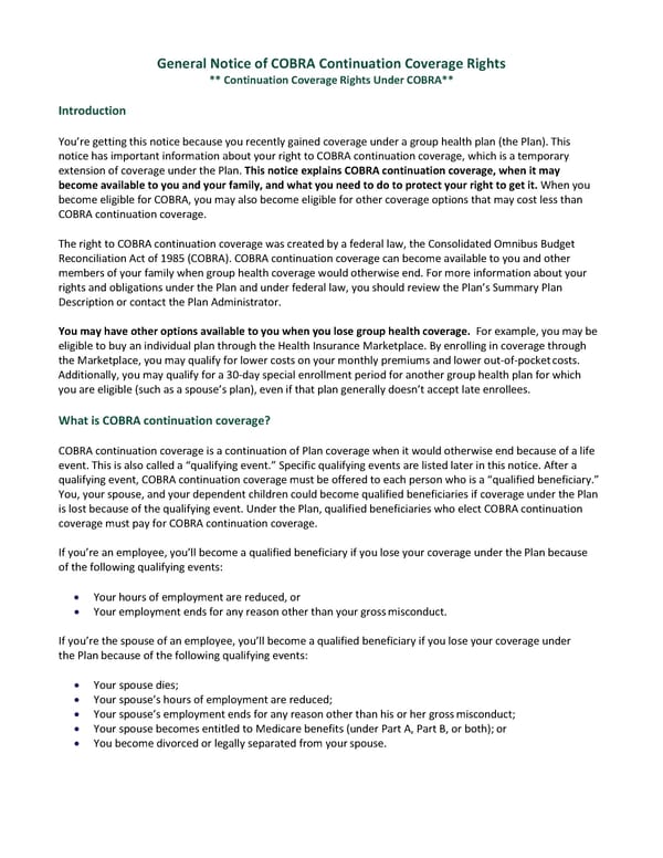 New Health Insurance Marketplace Coverage Options and Your Health Coverage - Page 5