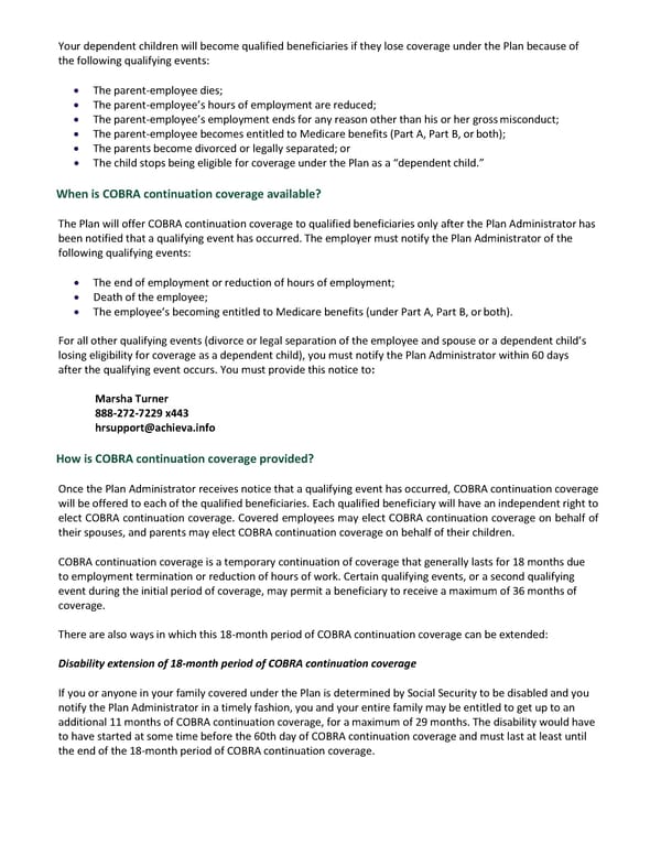 New Health Insurance Marketplace Coverage Options and Your Health Coverage - Page 6