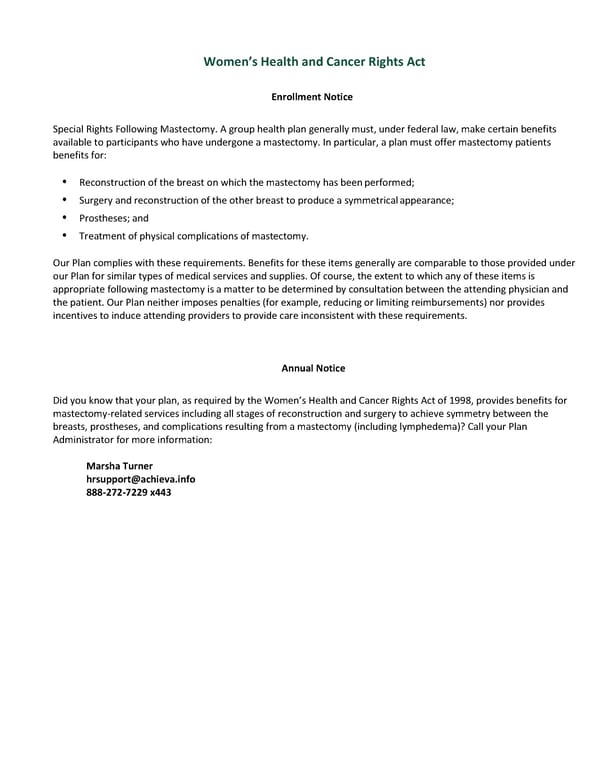 New Health Insurance Marketplace Coverage Options and Your Health Coverage - Page 20