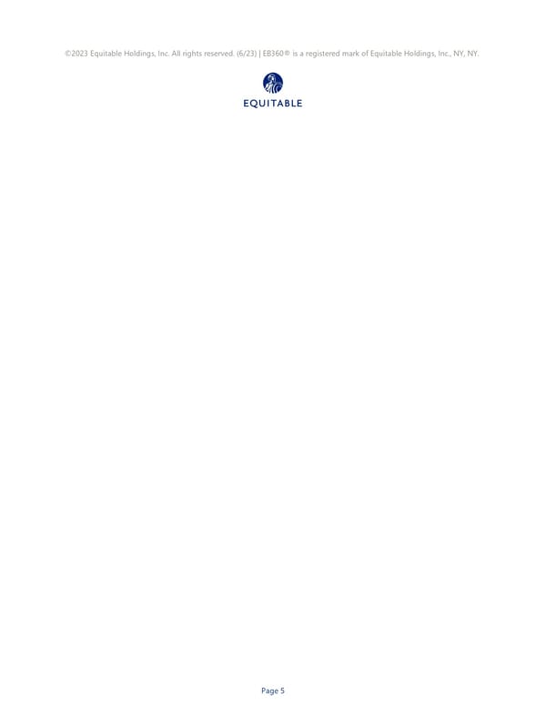 Long-Term Disability Insurance Benefit Summary - Page 5