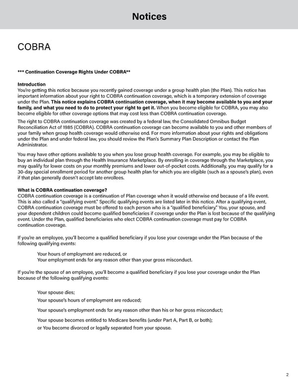 Notices: Health Insurance Enrollment and Rights - Page 2