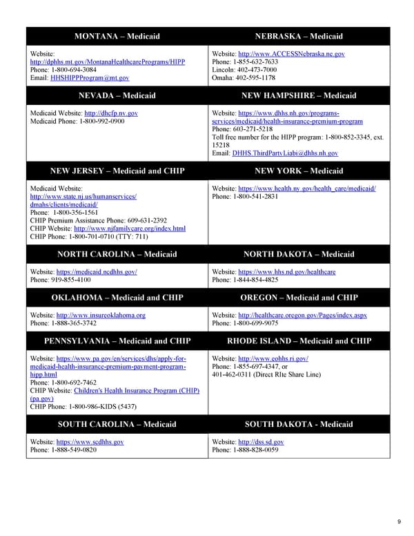 Notices: Health Insurance Enrollment and Rights - Page 9