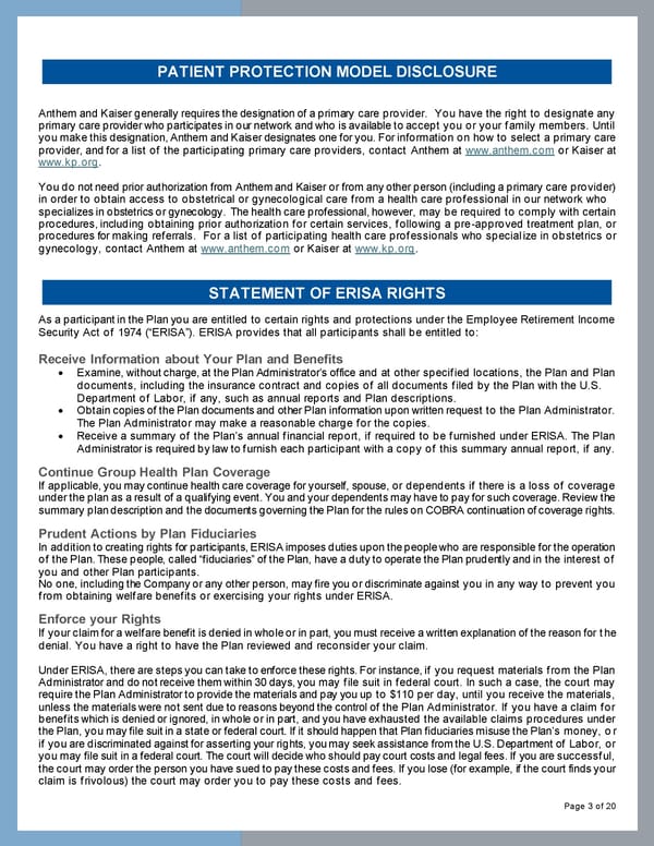 Important Legal Notices - Medicare Information - Page 3