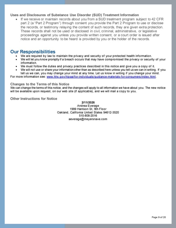 Important Legal Notices - Medicare Information - Page 9