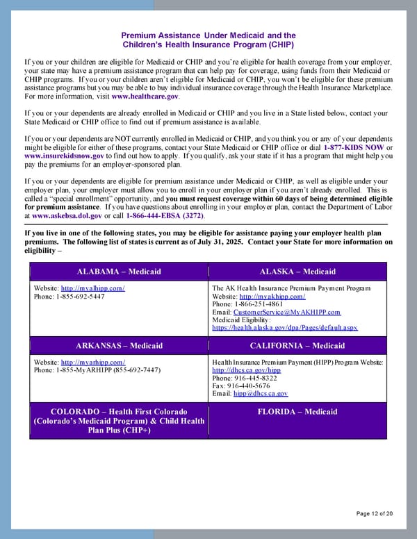 Important Legal Notices - Medicare Information - Page 12