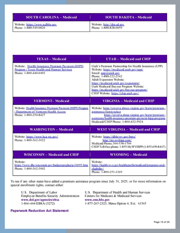 Important Legal Notices - Medicare Information - Page 15