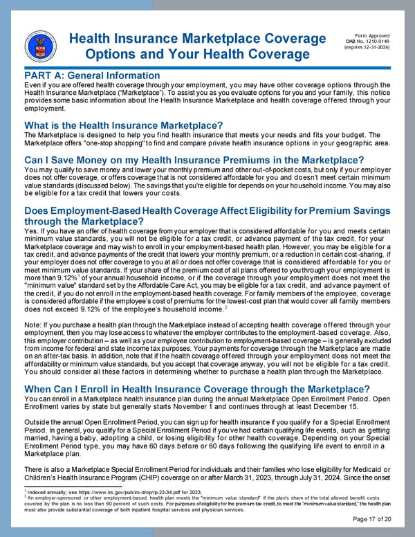 Important Legal Notices - Medicare Information - Page 17