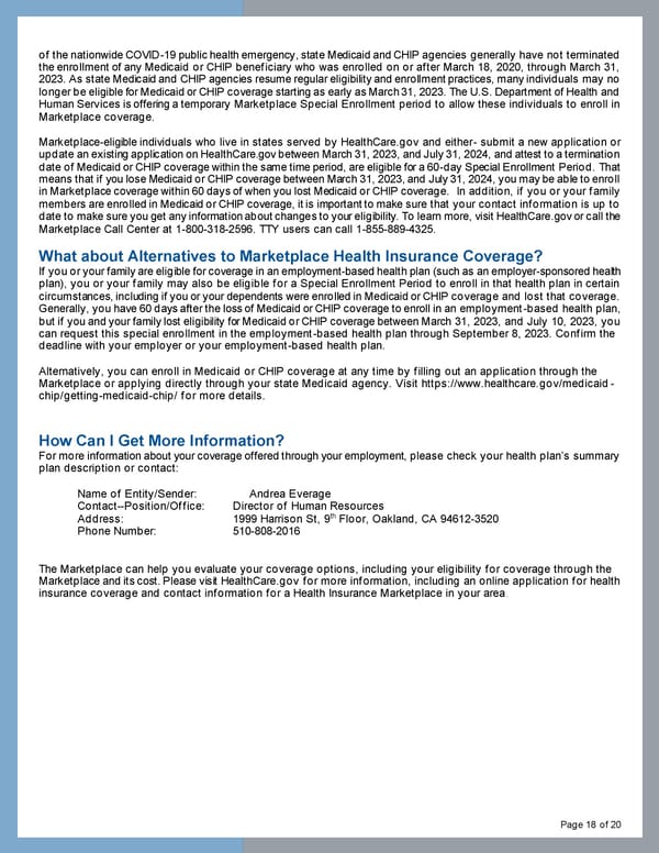 Important Legal Notices - Medicare Information - Page 18