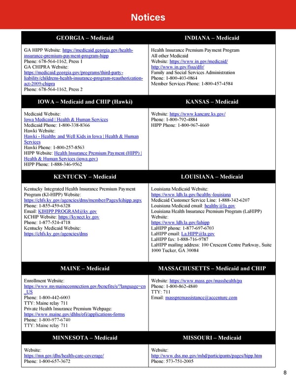 Employee Health Coverage Notices - Page 8