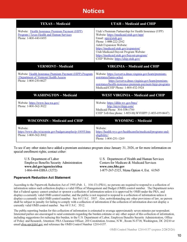 Employee Health Coverage Notices - Page 10