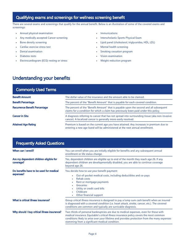 Critical Illness Insurance Benefit Summary - Page 4