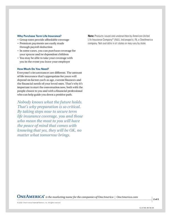 Vol. Life Summary - Page 3