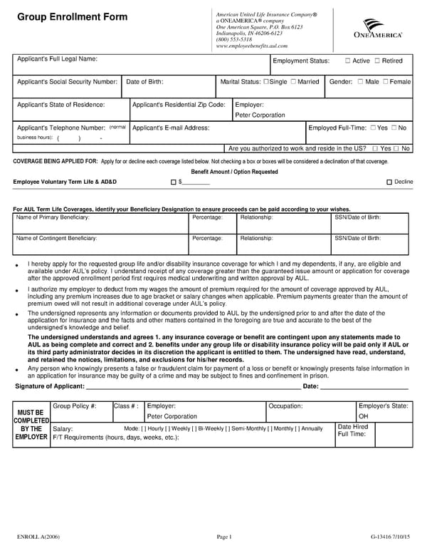 Vol. Life Summary - Page 5