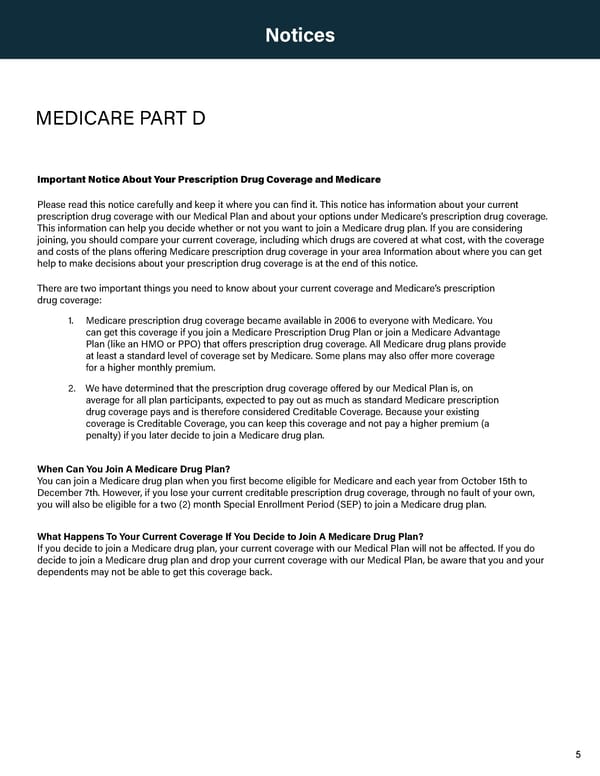 HIPAA and Health Insurance Notices - Page 5